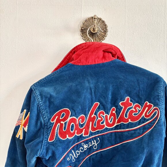 1980's Rochester Junior Corduroy Varsity Jacket - Picture 4 of 4